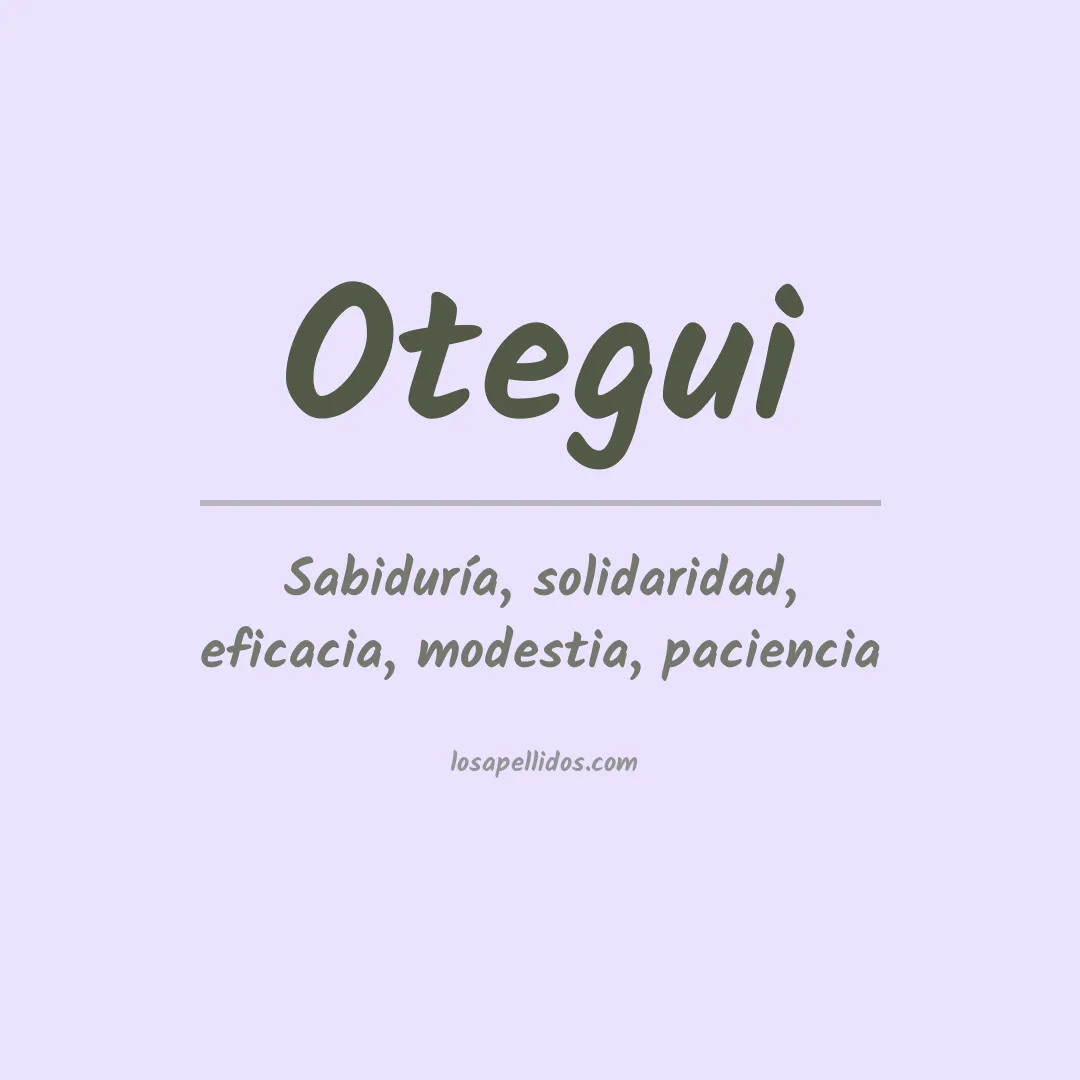 Apellido Otegui