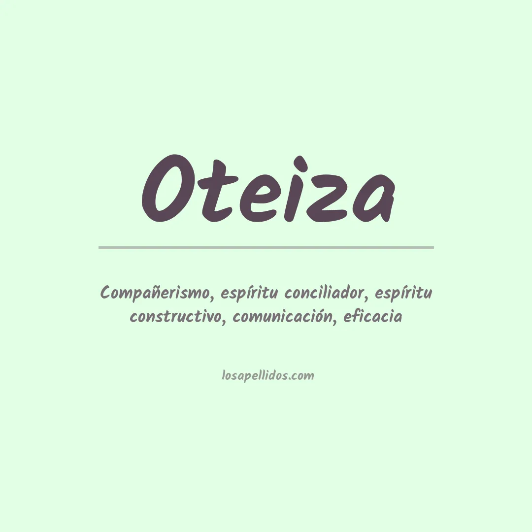 Apellido Oteiza