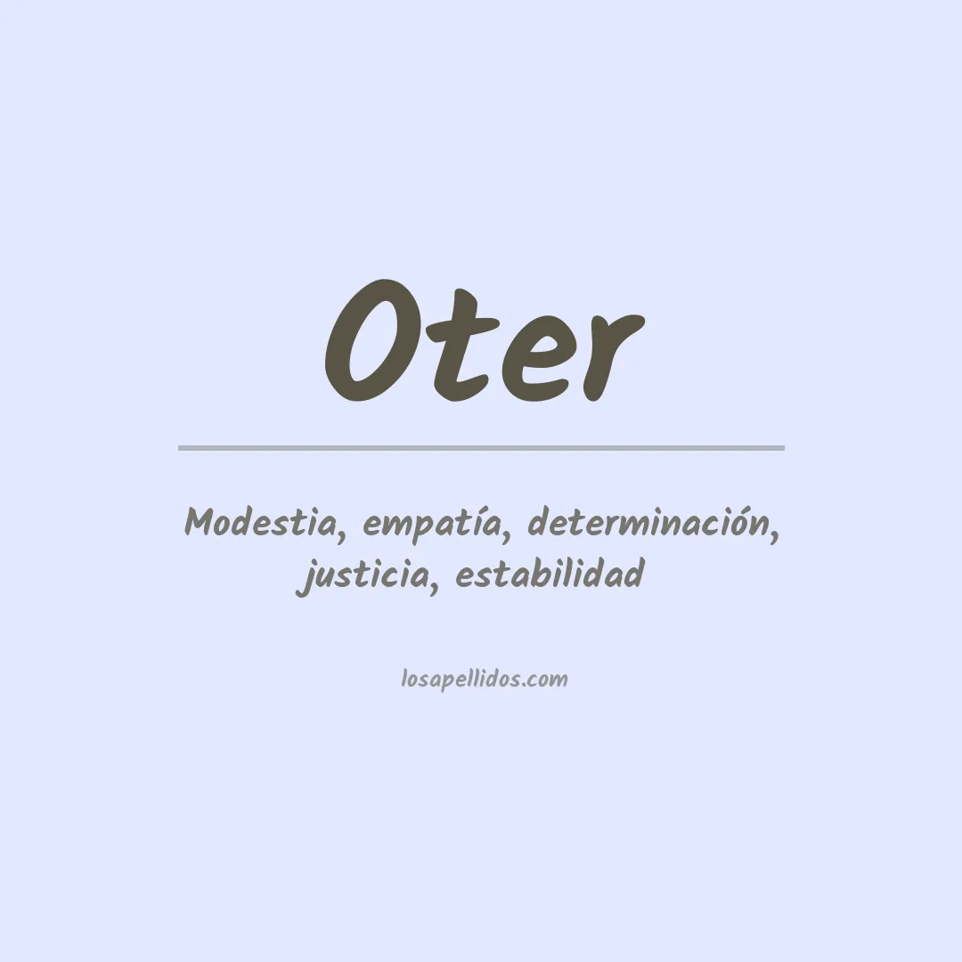 Apellido Oter