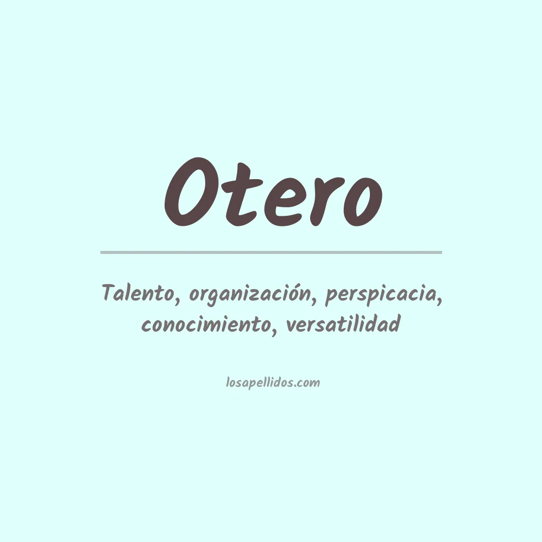 Apellido Otero