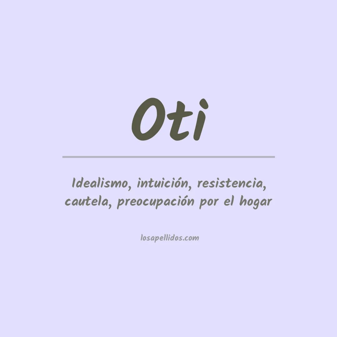 Apellido Oti