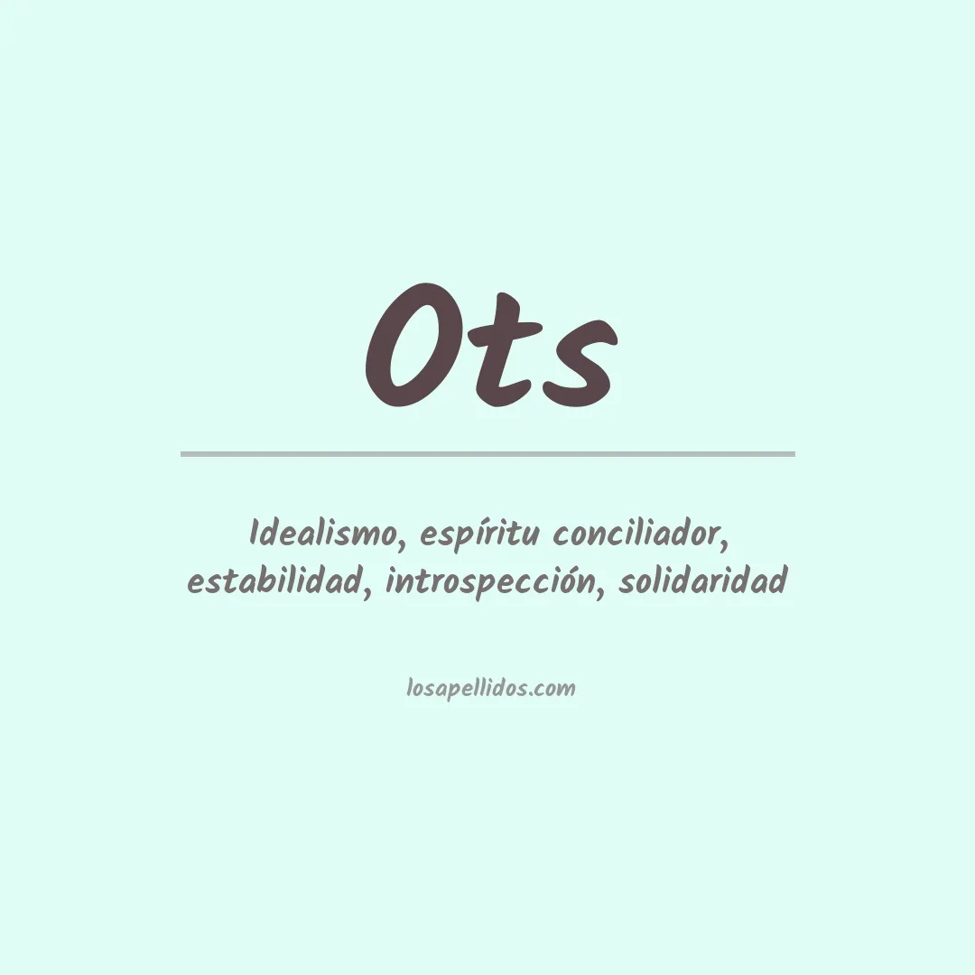 Apellido Ots