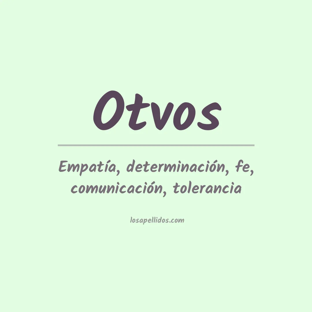 Apellido Otvos