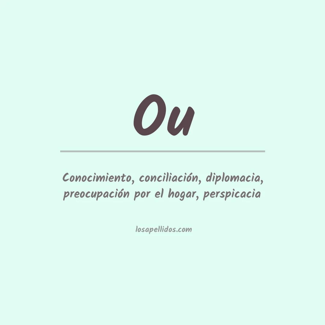 Apellido Ou