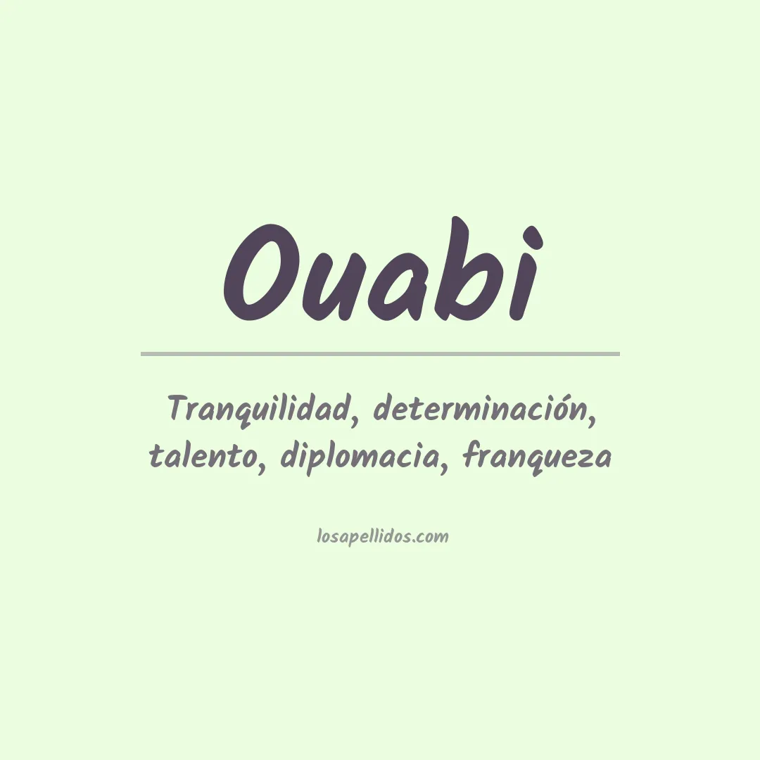 Apellido Ouabi
