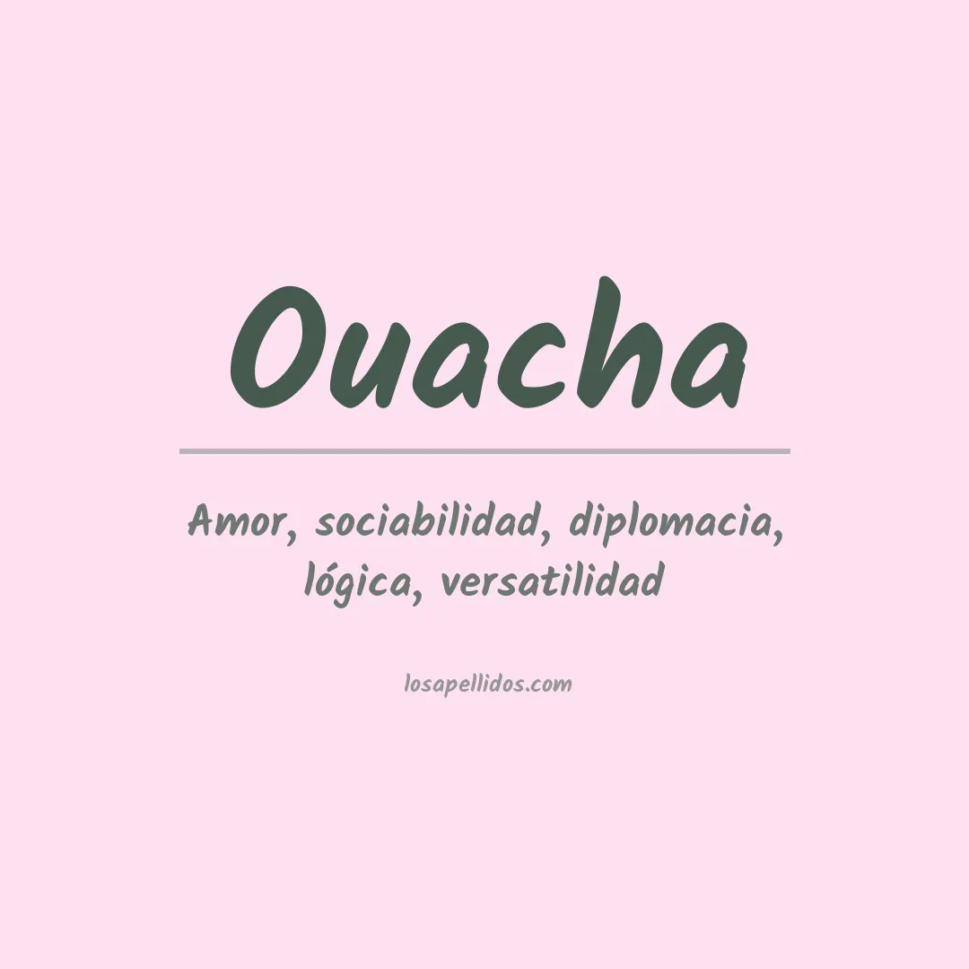 Apellido Ouacha