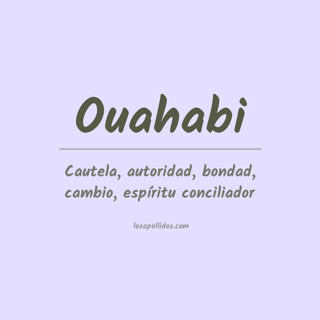 Apellido Ouahabi