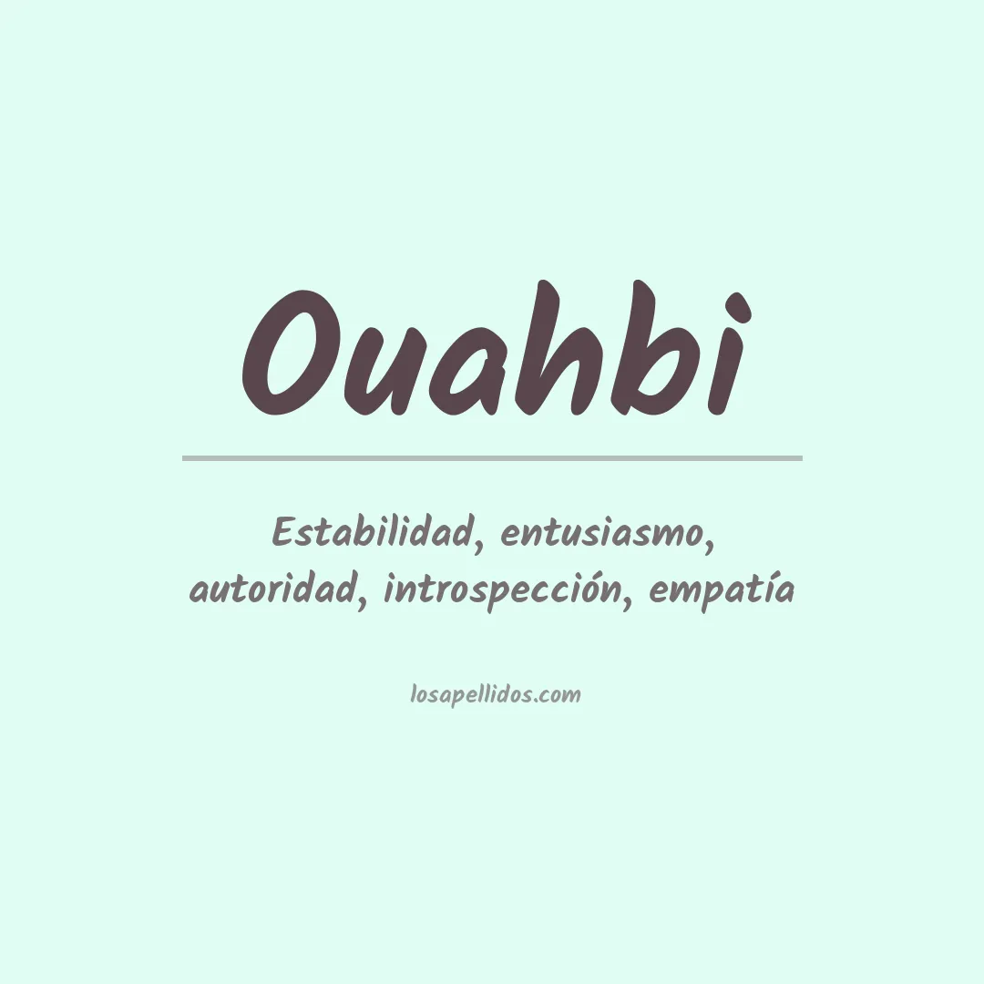 Apellido Ouahbi