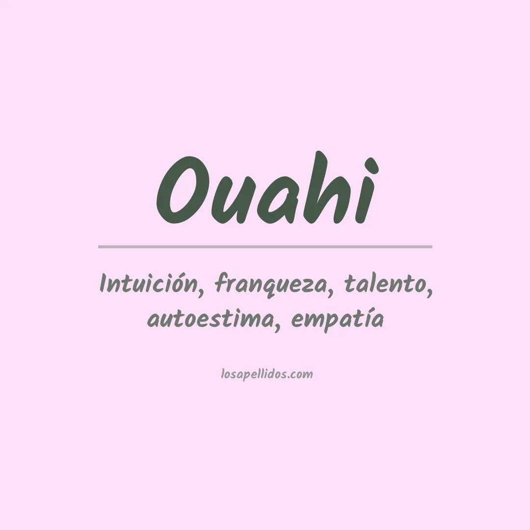 Apellido Ouahi