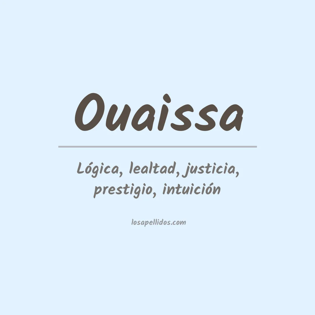 Apellido Ouaissa