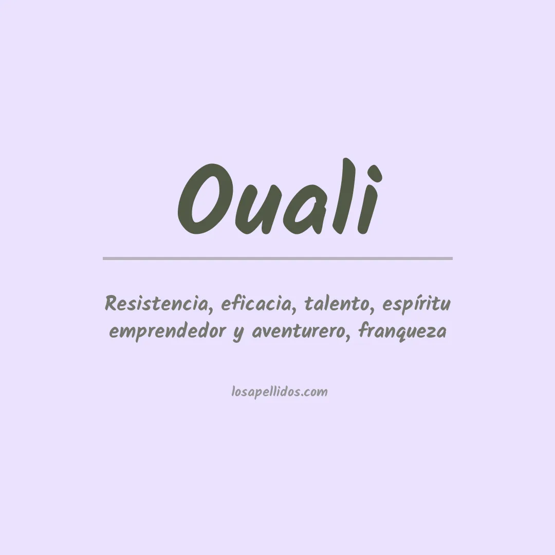 Apellido Ouali