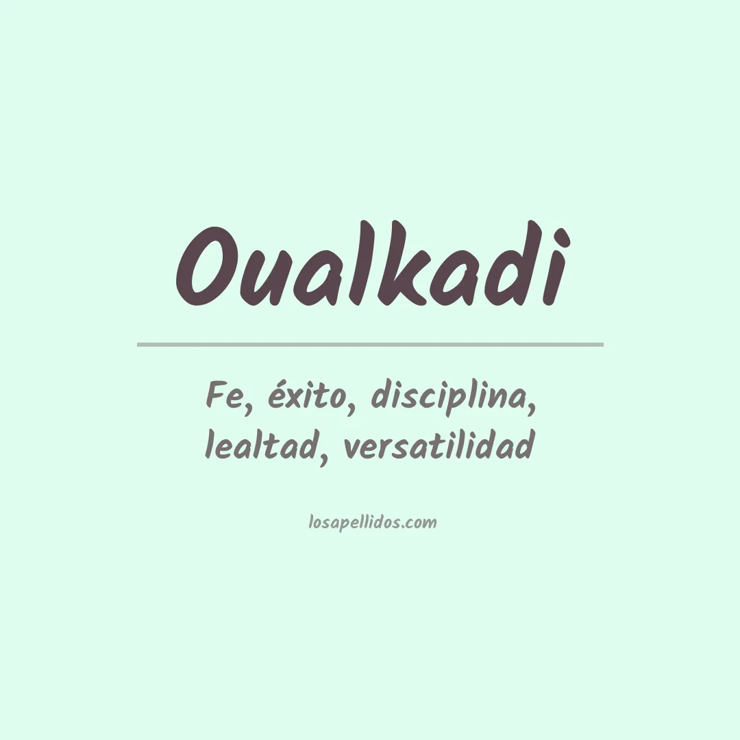 Apellido Oualkadi