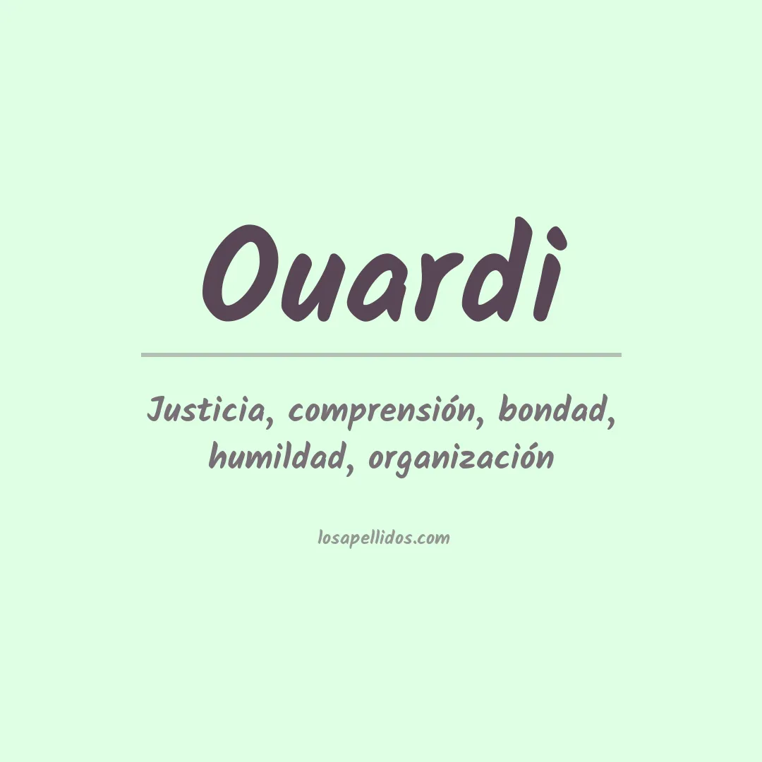 Apellido Ouardi