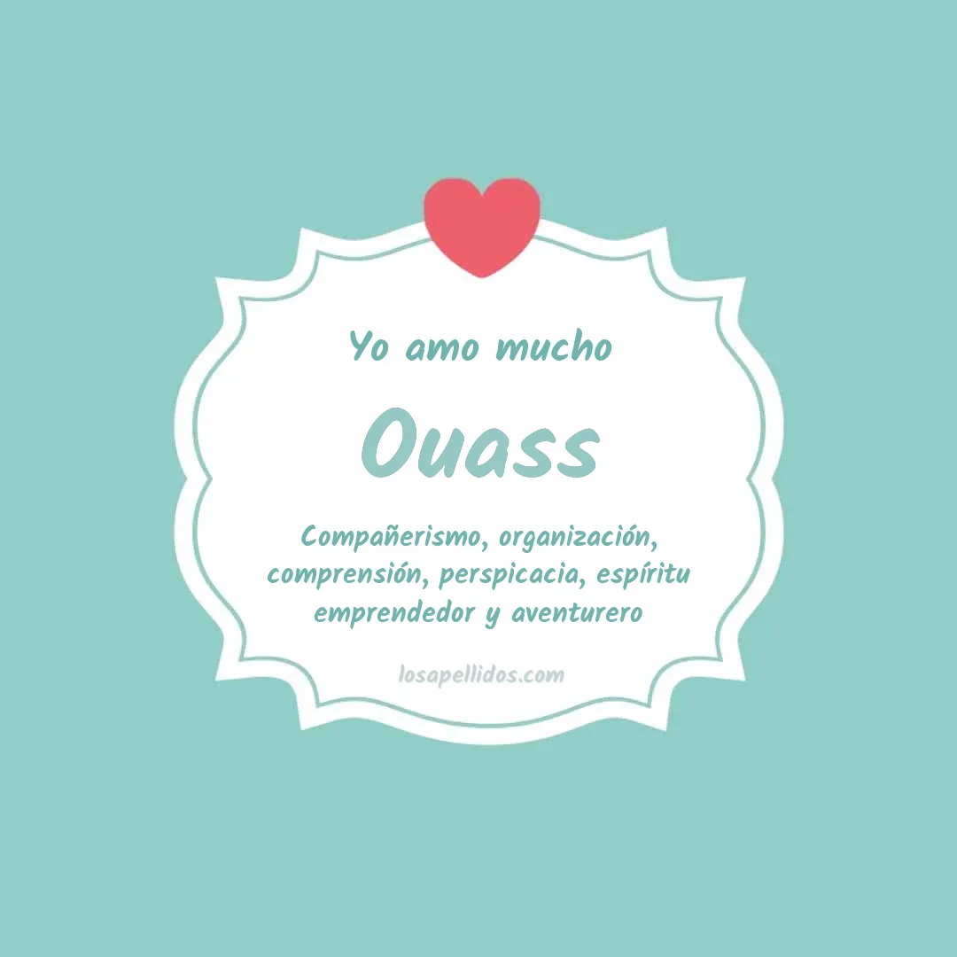Yo amo mucho Ouass