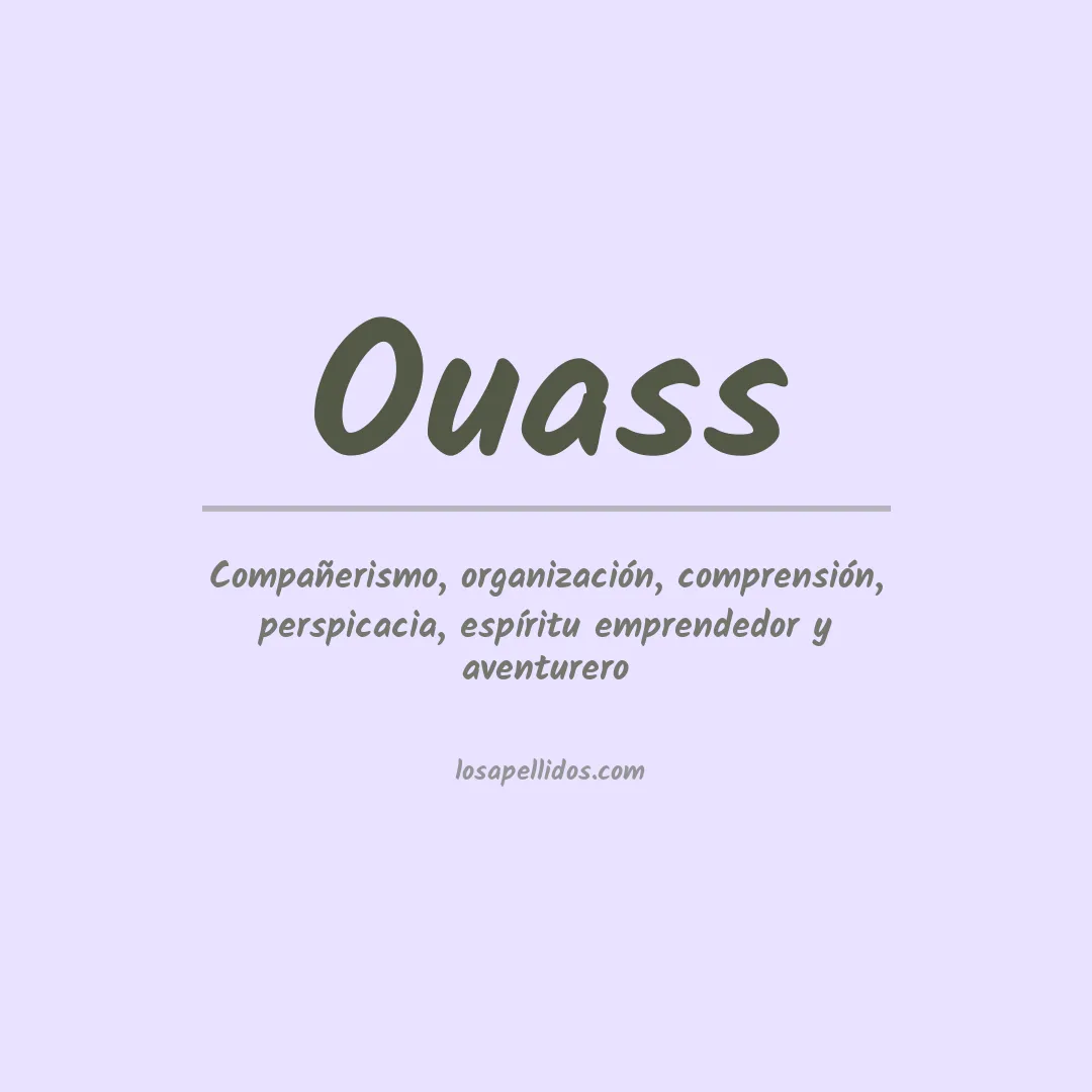 Apellido Ouass