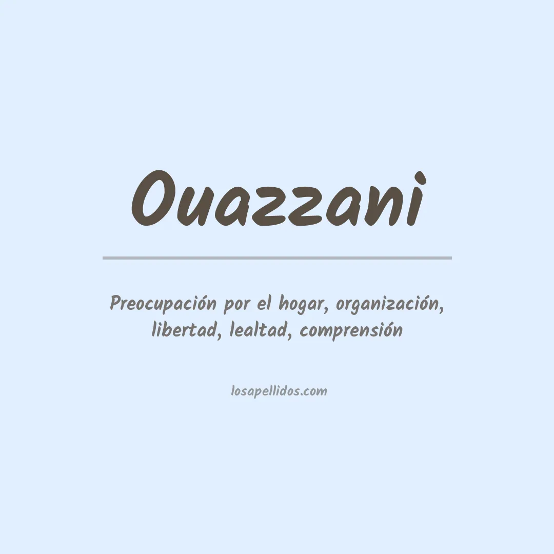 Apellido Ouazzani