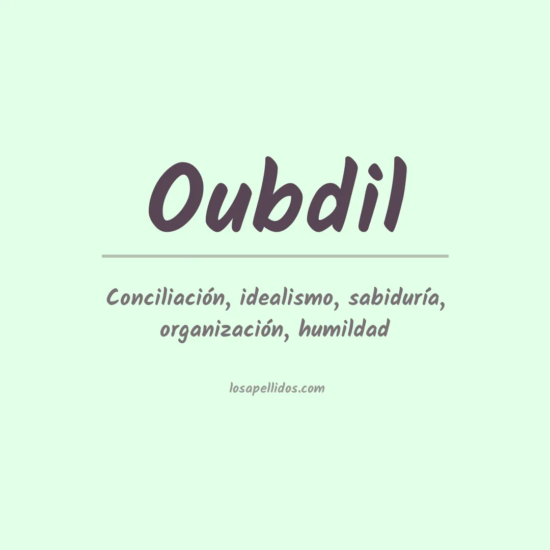 Apellido Oubdil