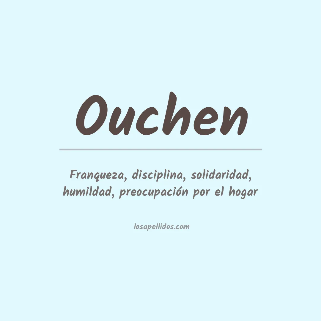 Apellido Ouchen