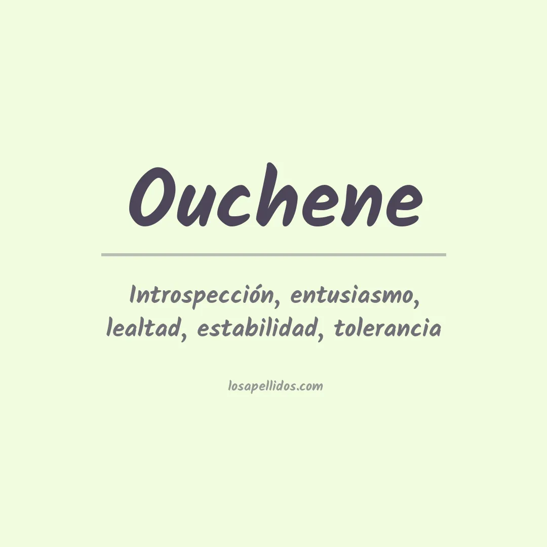 Apellido Ouchene