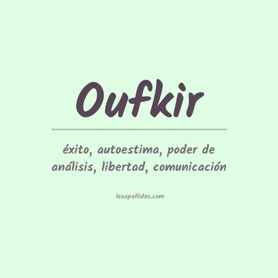 Apellido Oufkir