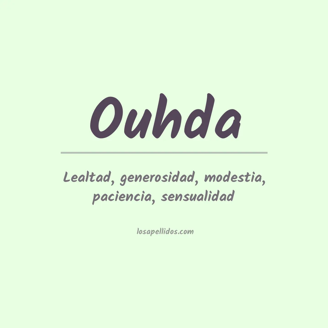 Apellido Ouhda
