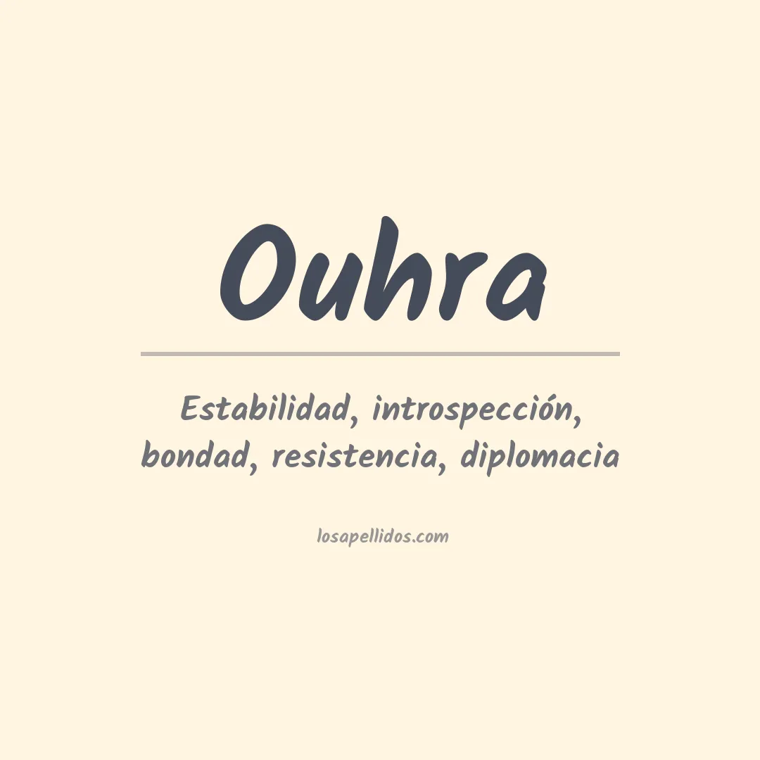 Apellido Ouhra