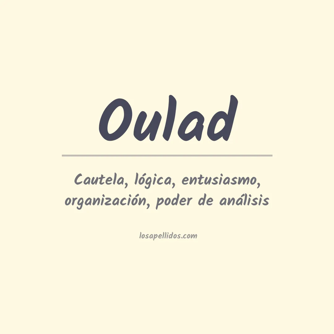 Apellido Oulad