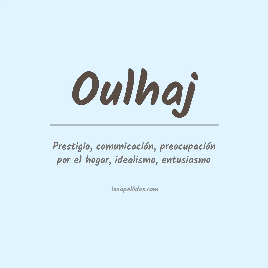 Apellido Oulhaj