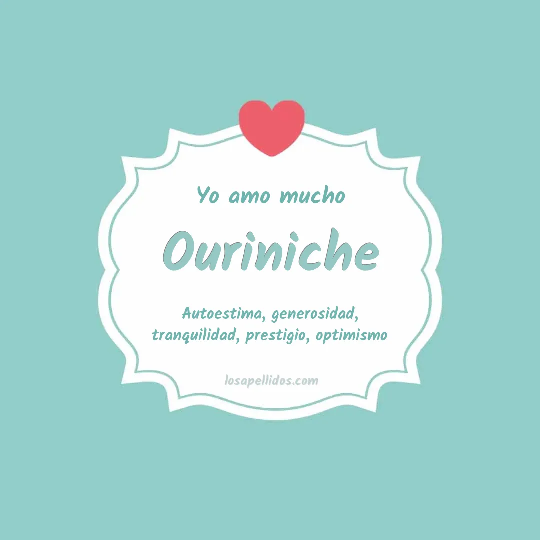 Yo amo mucho Ouriniche