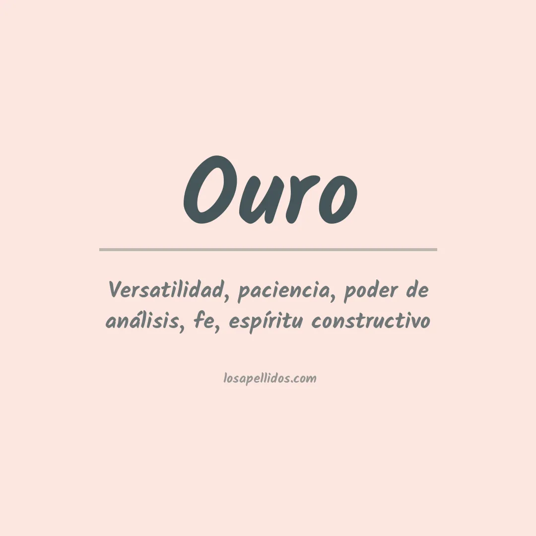 Apellido Ouro