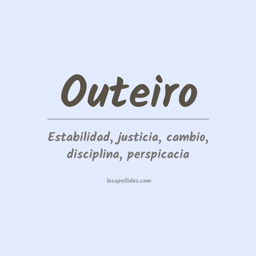 Apellido Outeiro