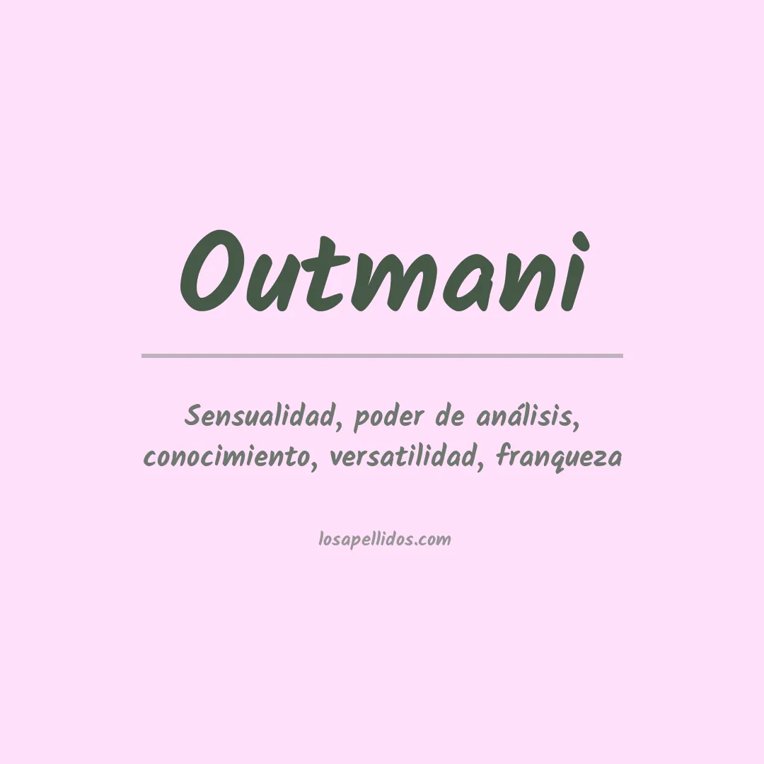 Apellido Outmani