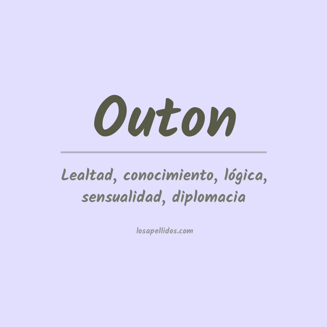 Apellido Outon