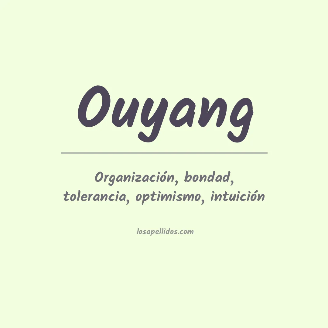 Apellido Ouyang
