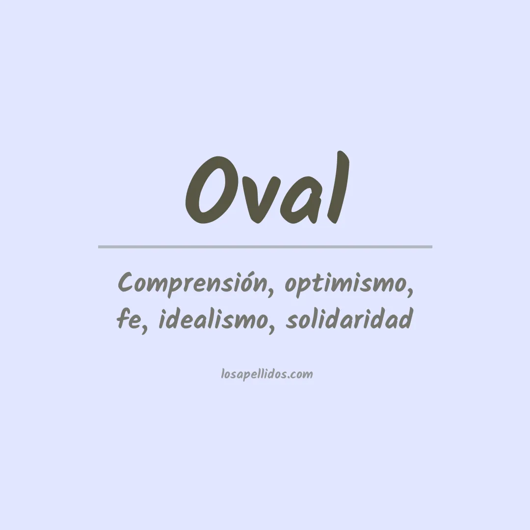 Apellido Oval
