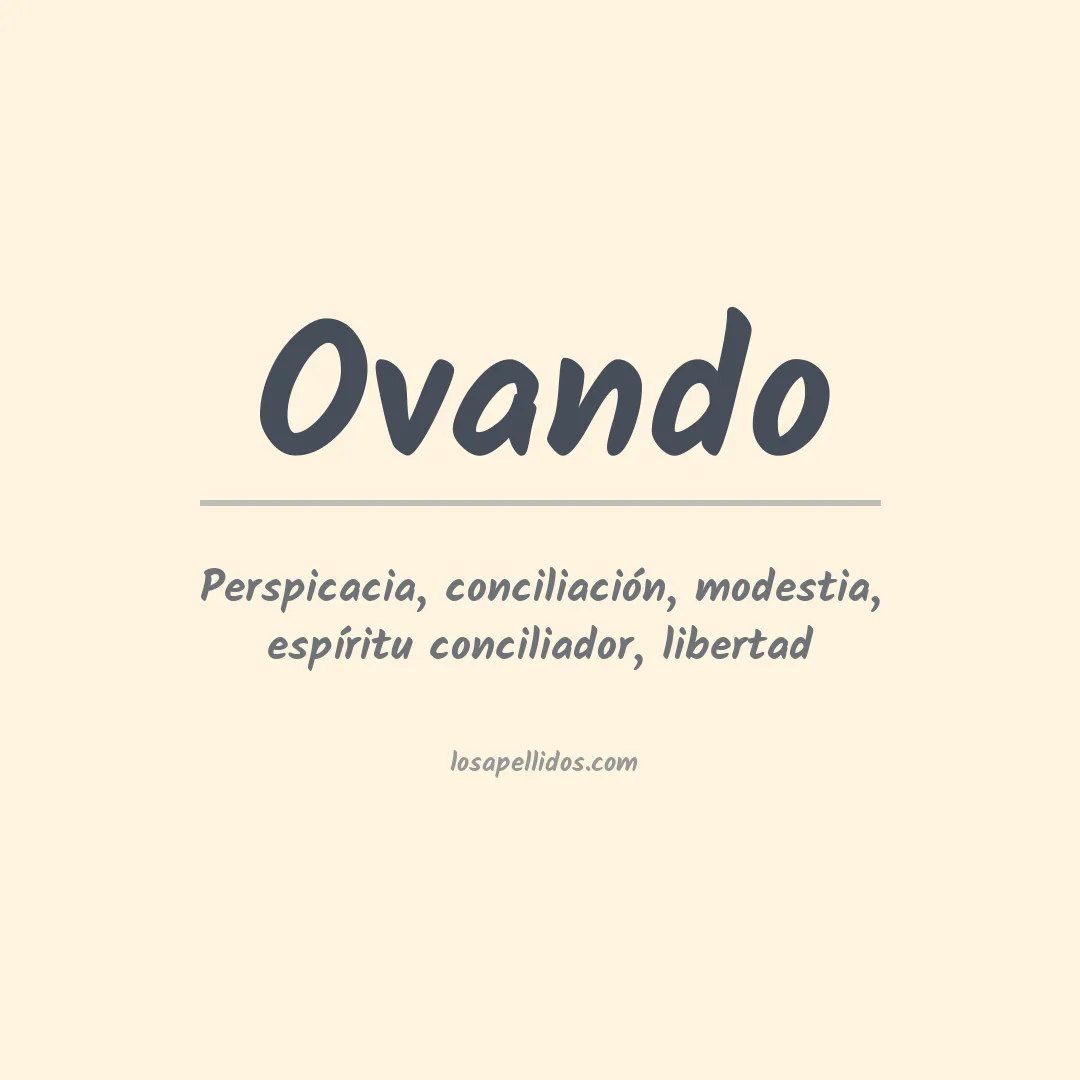 Apellido Ovando