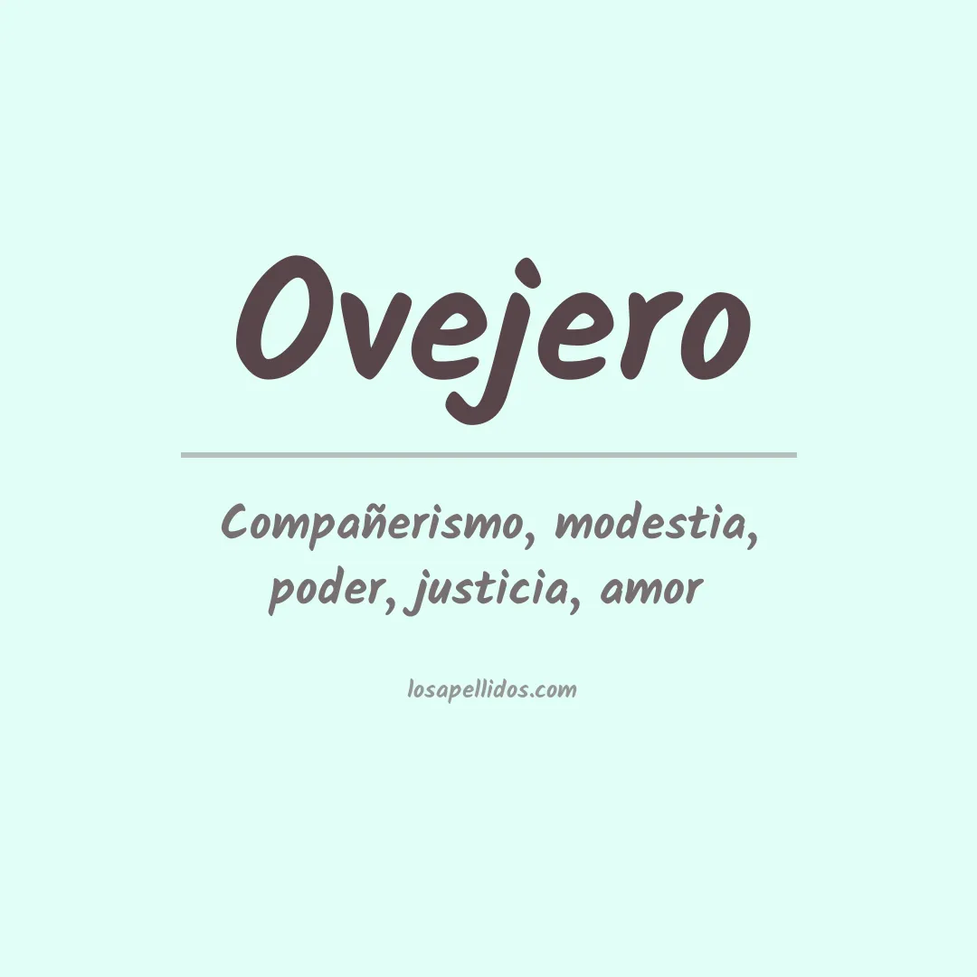 Apellido Ovejero