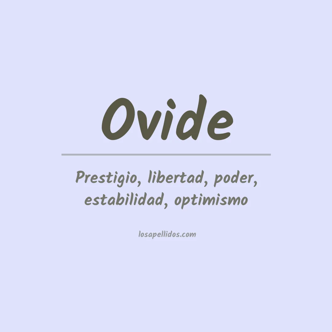 Apellido Ovide