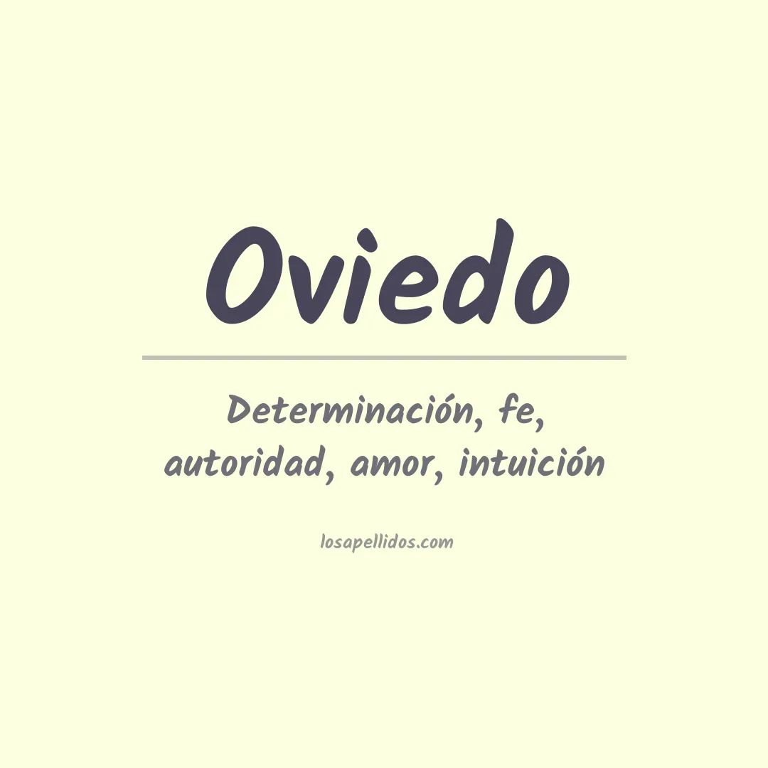 Apellido Oviedo