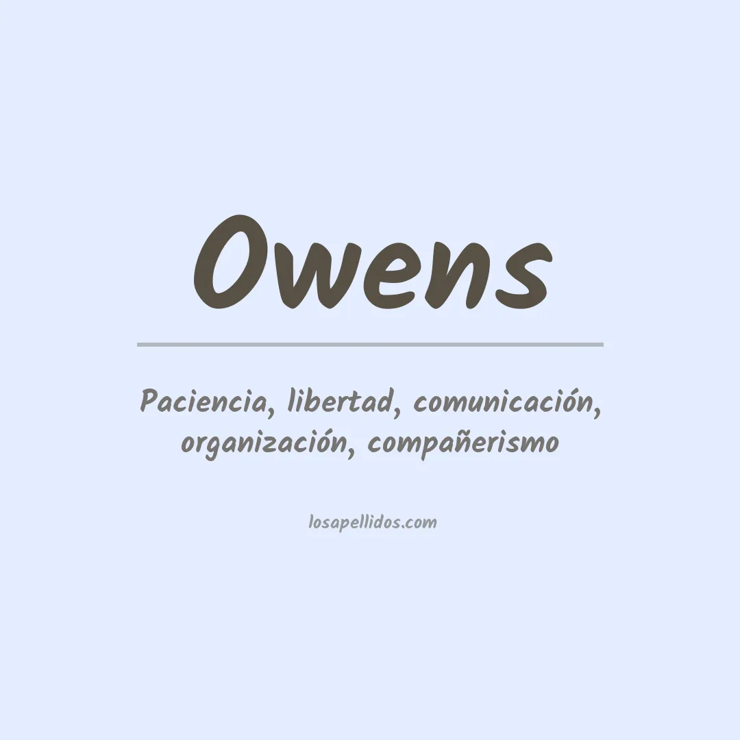 Apellido Owens