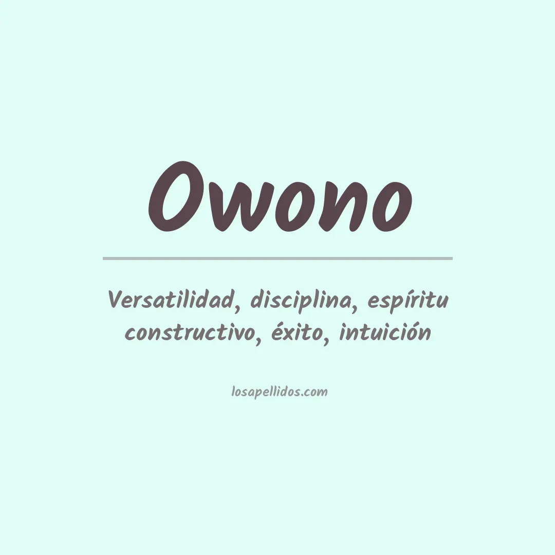 Apellido Owono