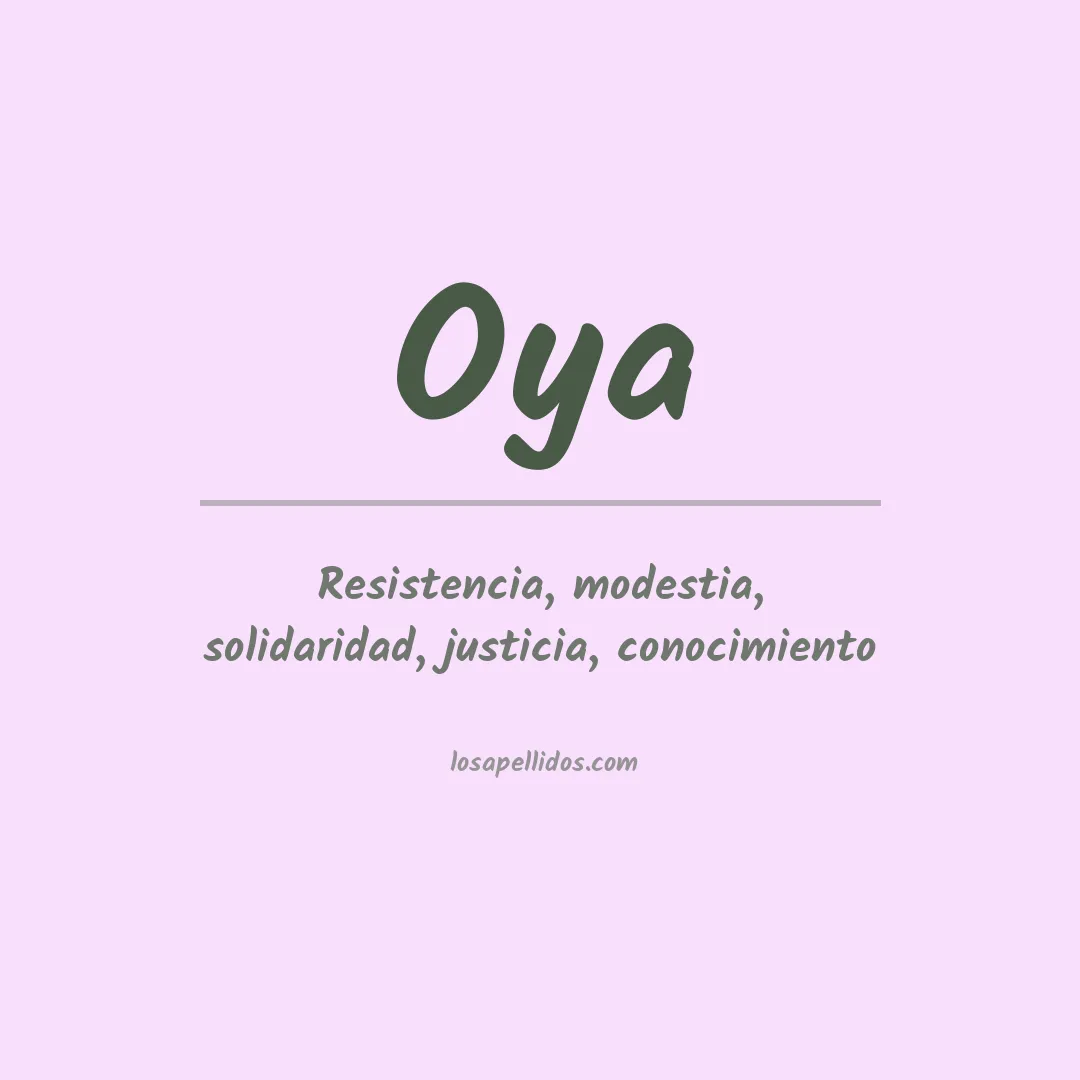 Apellido Oya