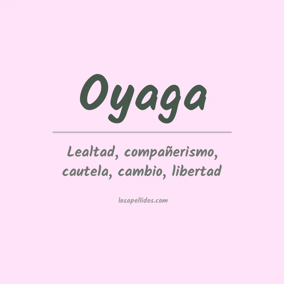 Apellido Oyaga