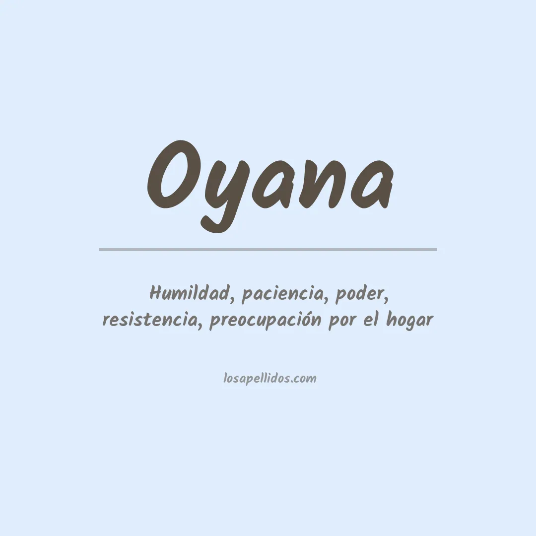 Apellido Oyana