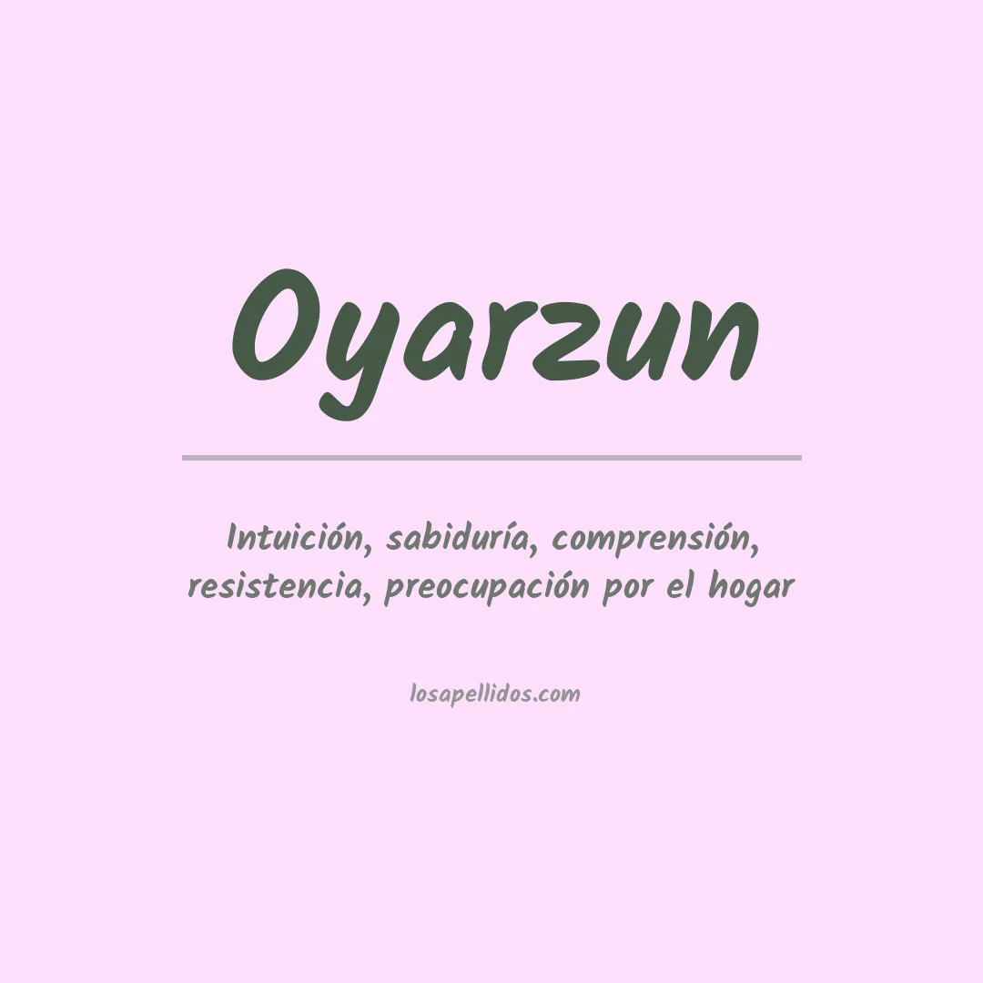 Apellido Oyarzun