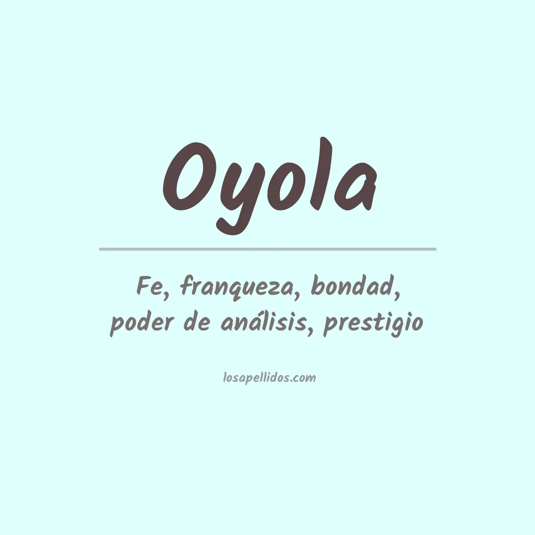 Apellido Oyola