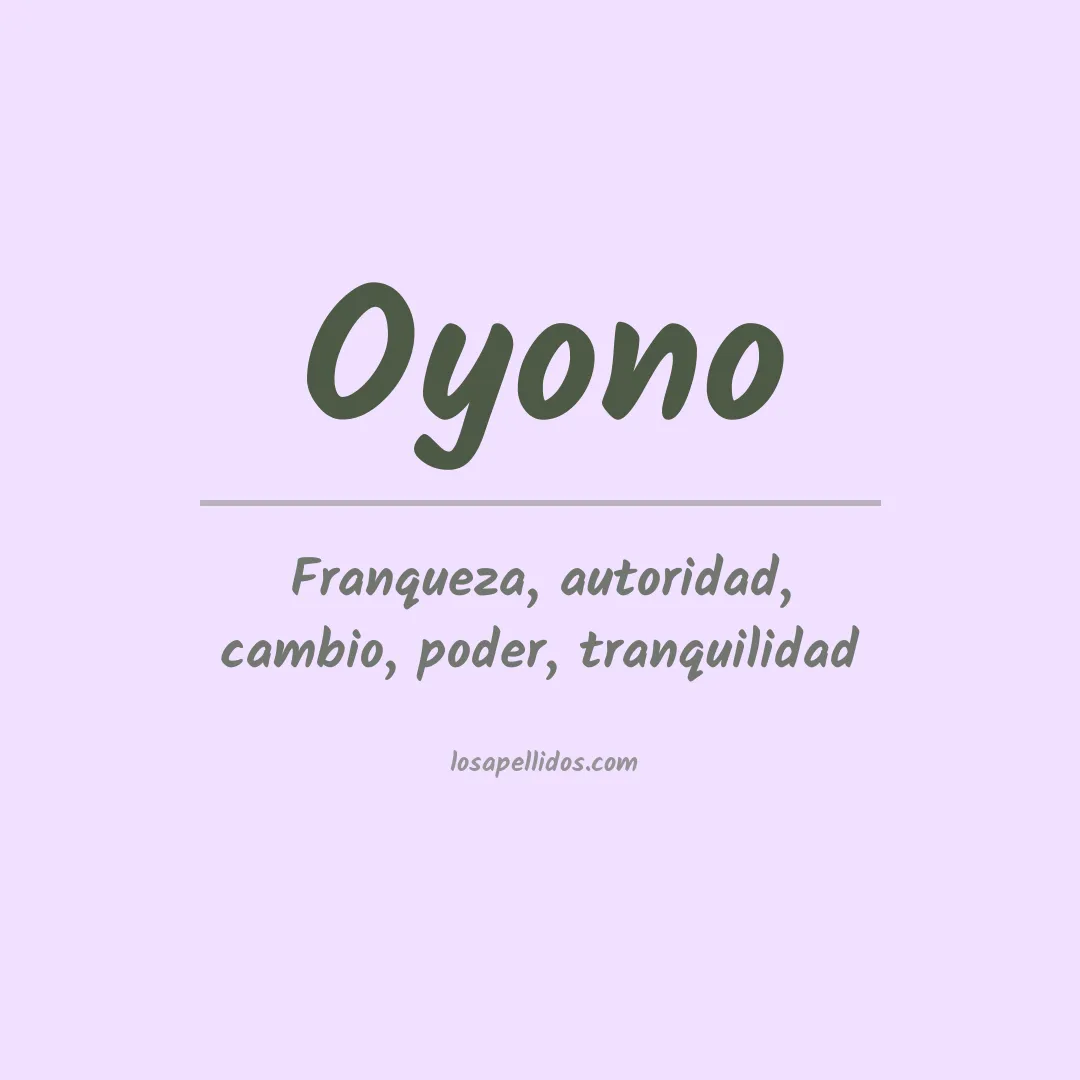 Apellido Oyono