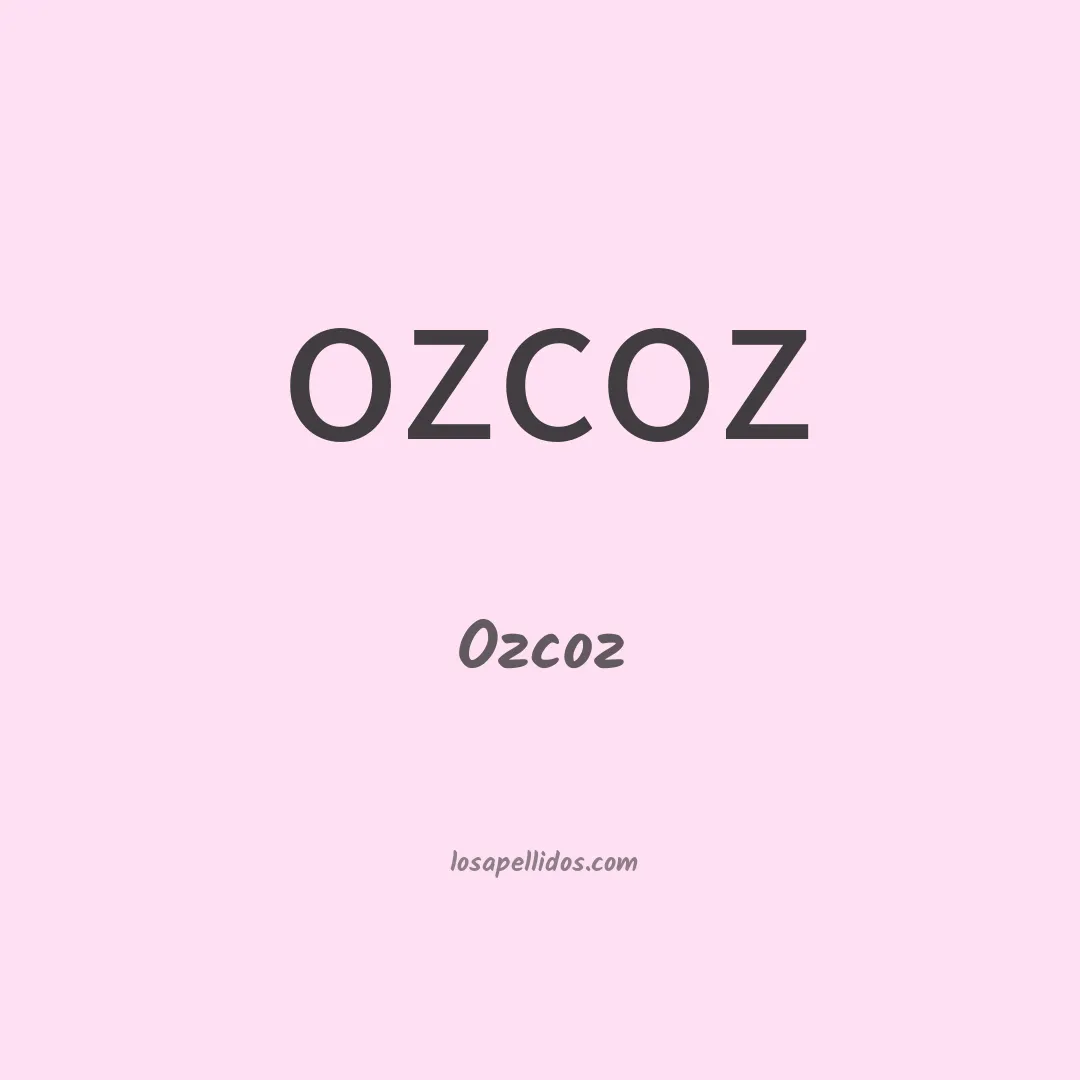 Ozcoz en chino