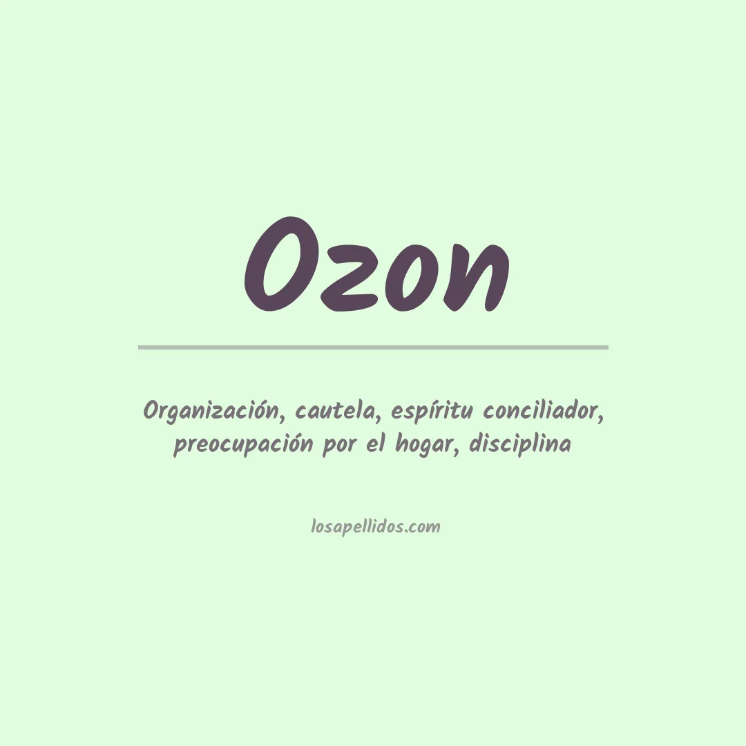 Apellido Ozon