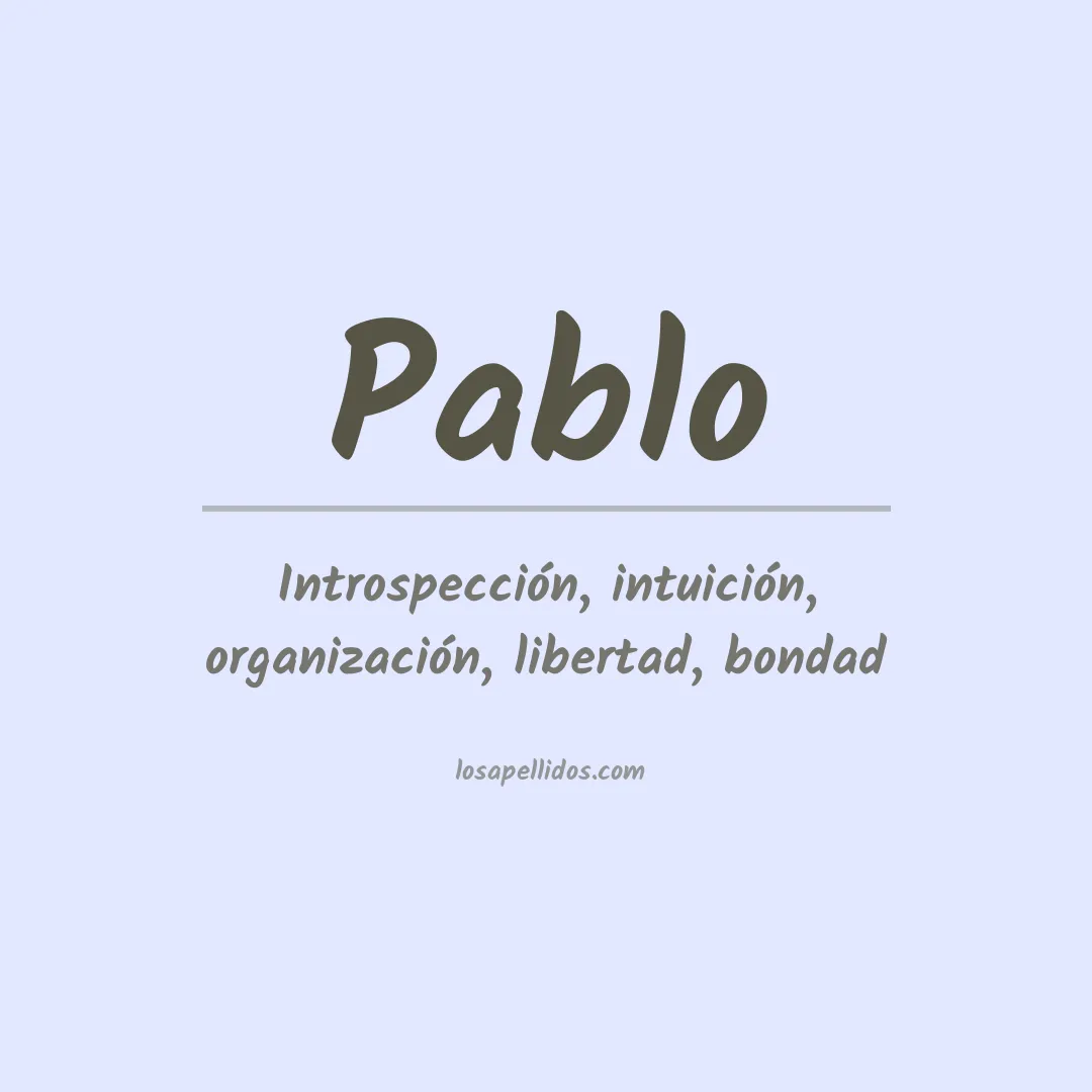 Apellido Pablo